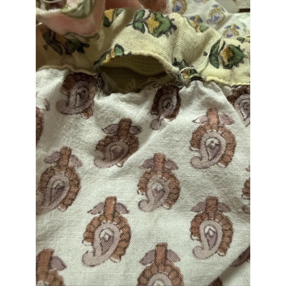 Sacred Threads M Multicolored Multiprint Pants Boho Festival Pockets DEFECT - Picture 6 of 6
